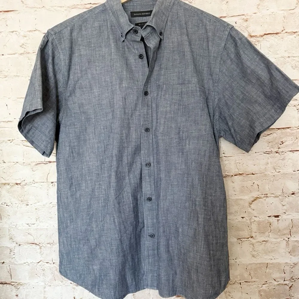 Banana Republic chambray button down shirt